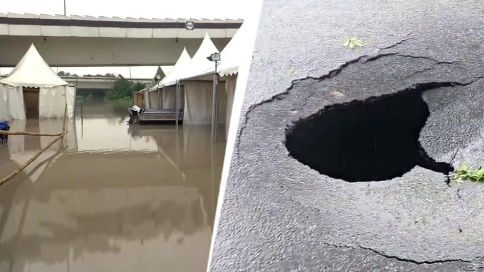 ദുരിതാശ്വാസ ക്യാമ്പുകൾ വെള്ളത്തിനടിയിലായി, ഫ്ലൈഓവർ തകർന്നു; യമുന നദി നിറഞ്ഞൊഴുകി ഡൽഹി മേഖലയിൽ കനത്ത നാശം