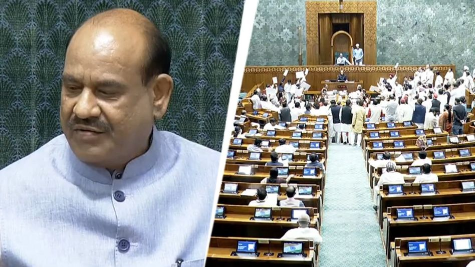 കോൺഗ്രസ് എംപിമാർ പ്രധാനമന്ത്രിയുടെ ഇരിപ്പിടം വളഞ്ഞിരുന്നു; പ്രസംഗം ഒഴിവാക്കാൻ ഞാനാണ് അദ്ദേഹത്തോട് പറഞ്ഞതെന്ന് സ്പീക്കർ