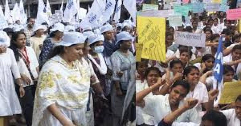 സ്വകാര്യ ആശുപത്രികളിലെ നഴ്സുമാരുടെ ശമ്പള പരിഷ്കരണം: മധ്യസ്ഥ ചർച്ച പരാജയം; നാളെ മുതൽ വീണ്ടും അനിശ്ചിതകാല സമരം 