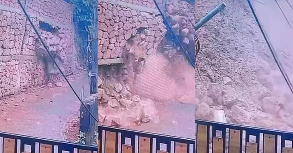 കാഞ്ഞങ്ങാട് സ്കൂളിൻ്റെ ചുറ്റുമതിൽ ഇടിഞ്ഞുവീണു 
